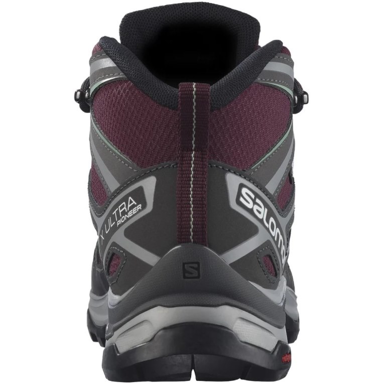 Salomon X Ultra Pioneer Stredne CSWP Turisticka Obuv Damske Bordove Tmavo Siva | SK 8DMPLU